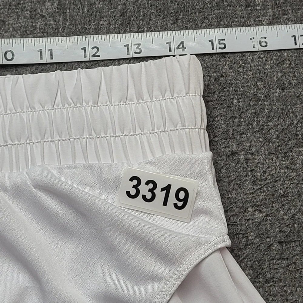 Love & Sports Running Shorts Womens XS White‎ Excellent Contrast Trim Drawstring